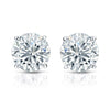 Round Lab Diamond Stud Earrings Certified