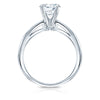 Certified Round-Cut Lab-Grown Diamond Solitaire Ring