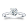 Certified Round-Cut Lab-Grown Diamond Solitaire Ring