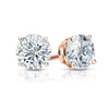 Round Lab Diamond Stud Earrings Certified