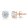 Round Lab Diamond Stud Earrings Certified