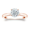Certified Round-Cut Lab-Grown Diamond Solitaire Ring