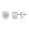 Round Lab Diamond Stud Earrings Certified
