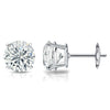Round Lab Diamond Stud Earrings Certified