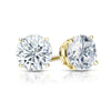 Round Lab Diamond Stud Earrings Certified