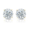 Round Lab Diamond Stud Earrings Certified