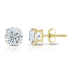 Round Lab Diamond Stud Earrings Certified