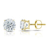 Round Lab Diamond Stud Earrings Certified