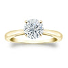 Certified Round-Cut Lab-Grown Diamond Solitaire Ring
